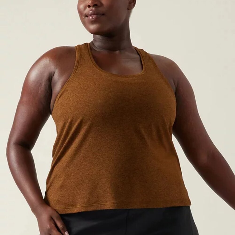 Athleta Uptempo II Tank Top Tortoise Shell | Plus Size 3X | NWT